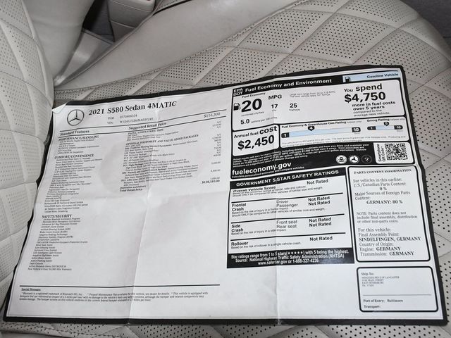 2021 Mercedes-Benz S-Class S 580 - 22978877 - 66