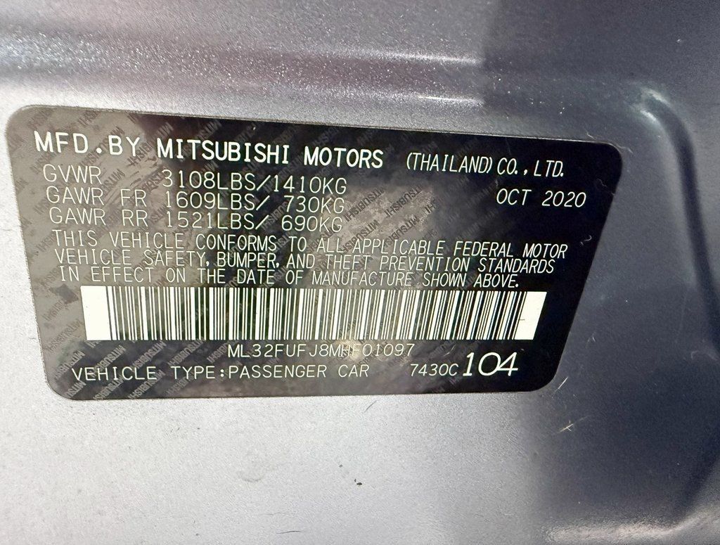 2021 Mitsubishi Mirage G4 LE CVT - 22951587 - 35
