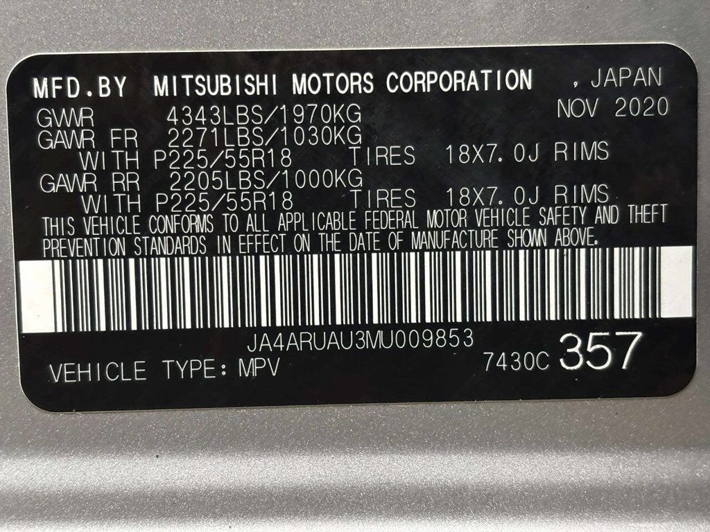 2021 Mitsubishi Outlander Sport SE 2.0 AWC CVT - 23019484 - 33