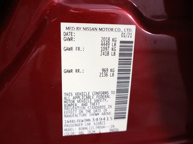 2021 Nissan Altima 2.5 SL AWD Sedan - 23018816 - 52