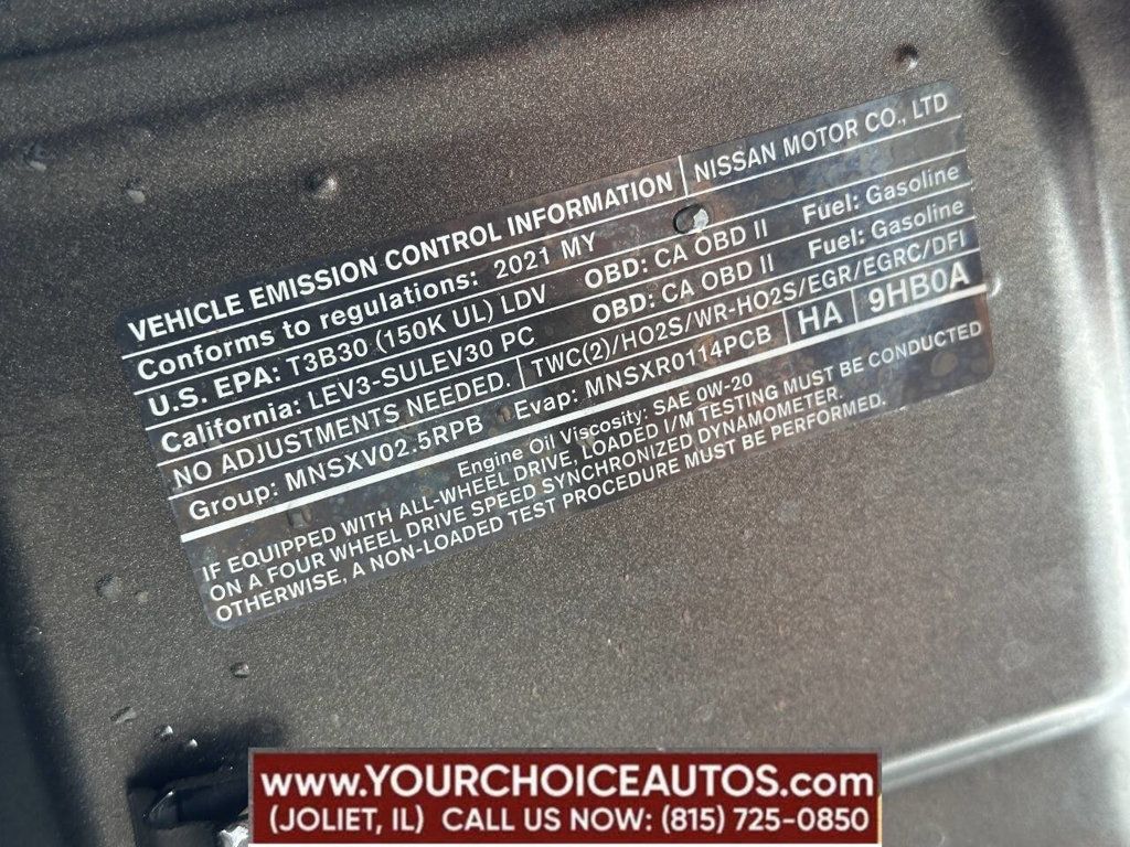 2021 Nissan Altima 2.5 SV AWD Sedan - 22854092 - 27