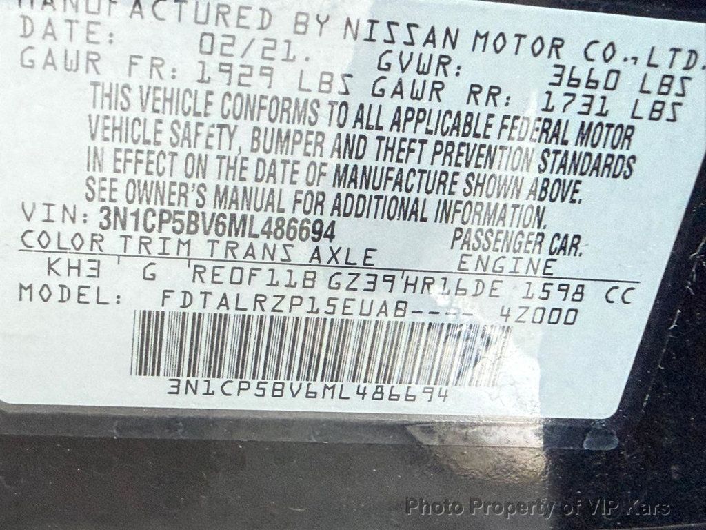 2021 Nissan Kicks S FWD - 22998573 - 19