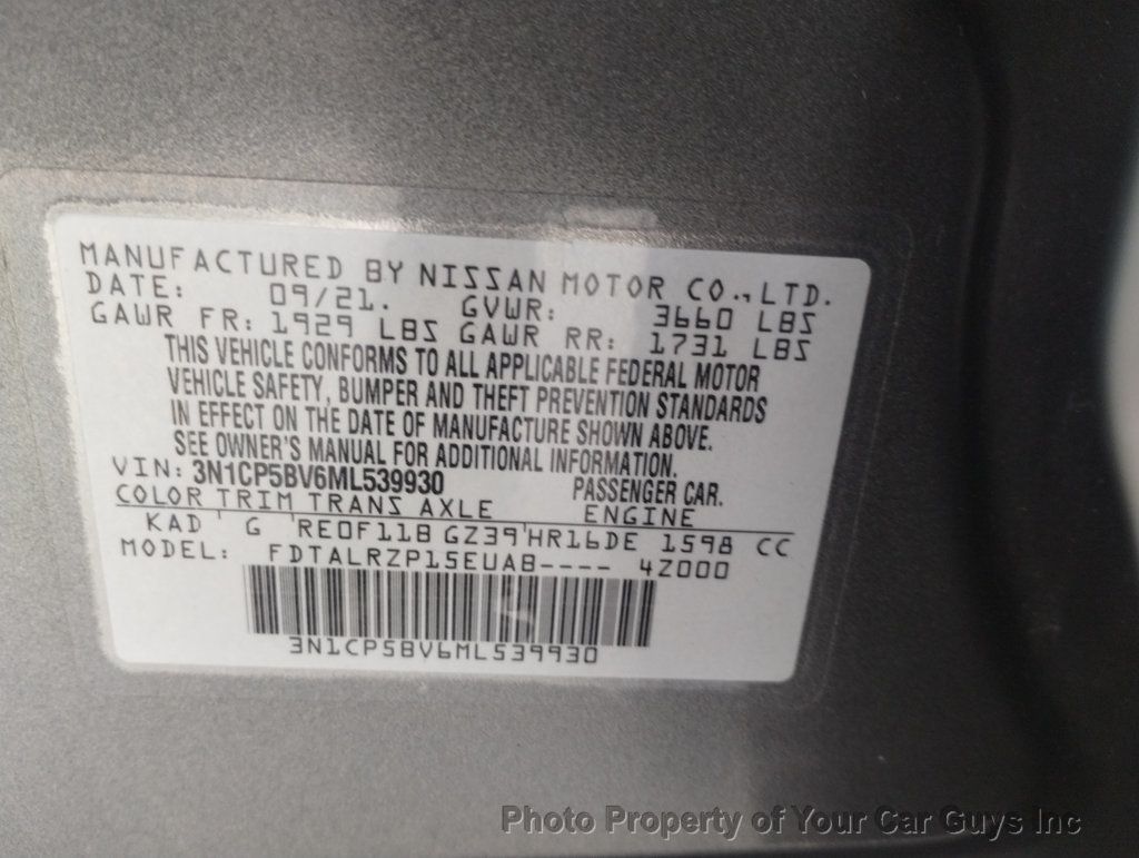 2021 Nissan Kicks S FWD - 23004030 - 24