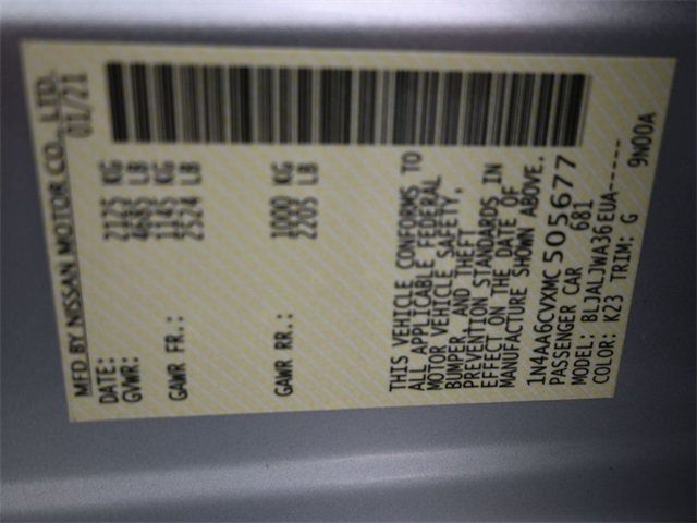 2021 Nissan Maxima SV 3.5L - 22938256 - 7