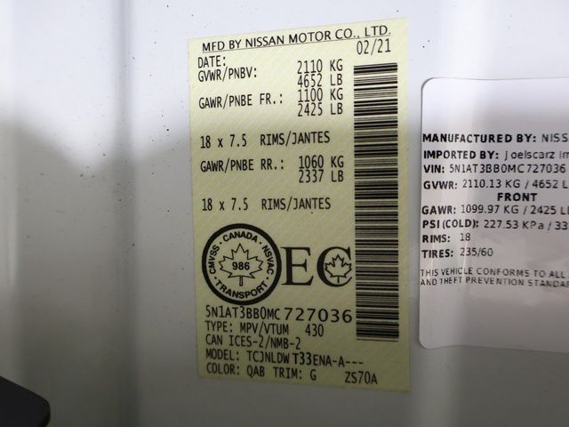 2021 Nissan Rogue AWD SV - 22955168 - 51