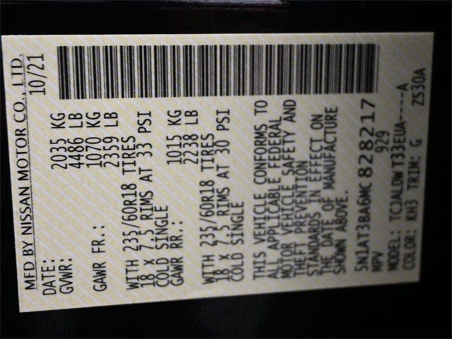 2021 Nissan Rogue FWD SV - 22955432 - 6