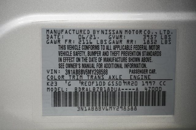 2021 Nissan Sentra S CVT - 23017915 - 25