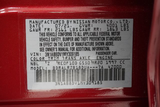 2021 Nissan Sentra SR CVT - 22980975 - 23