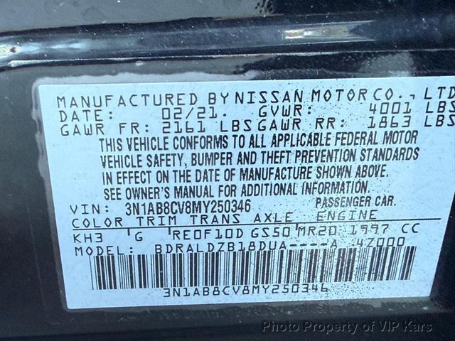 2021 Nissan Sentra SV CVT - 22959757 - 17