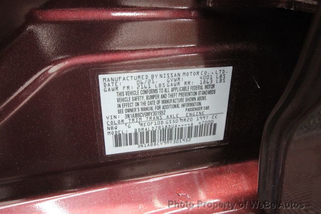 2021 Nissan Sentra SV CVT - 23024519 - 25