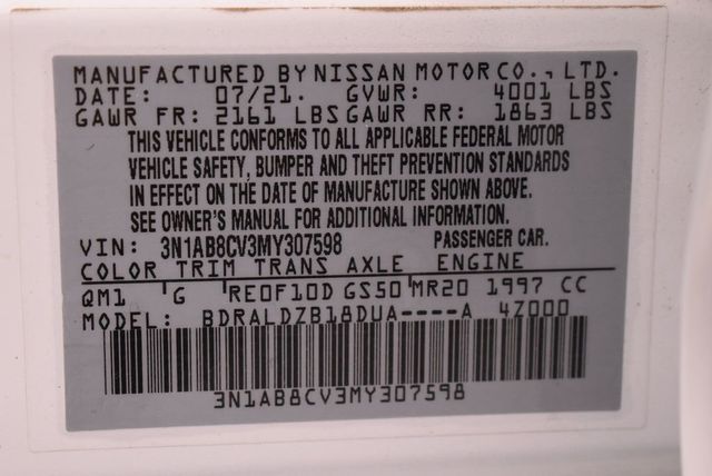 2021 Nissan Sentra SV CVT - 22955831 - 12