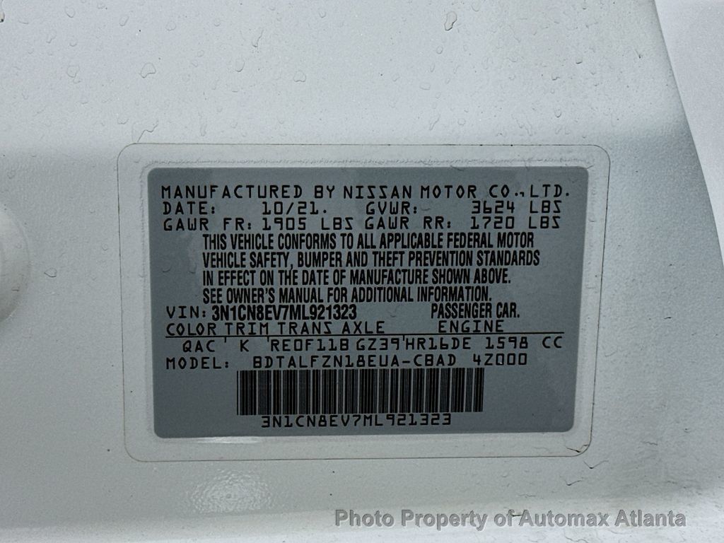 2021 Nissan Versa SV - 22583718 - 36