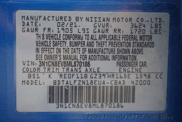 2021 Nissan Versa SV CVT - 22916109 - 28