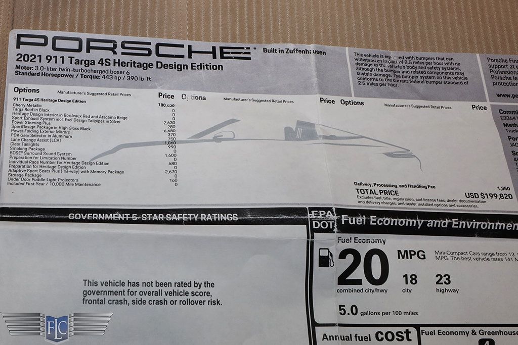 2021 Porsche 911 Targa 4S Heritage Design Edition - 22967644 - 39