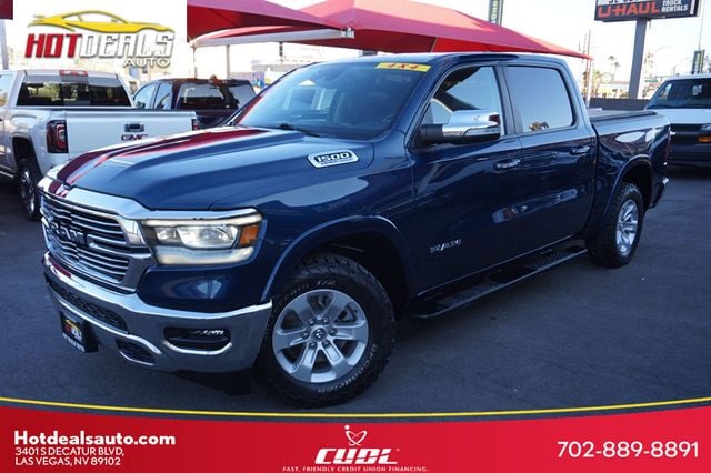 2021 Ram 1500 LARAMIE, 4X4, PREMIUM WHEELS, TONNEAU BED COVER, TOWING PACKAGE - 22916832 - 0