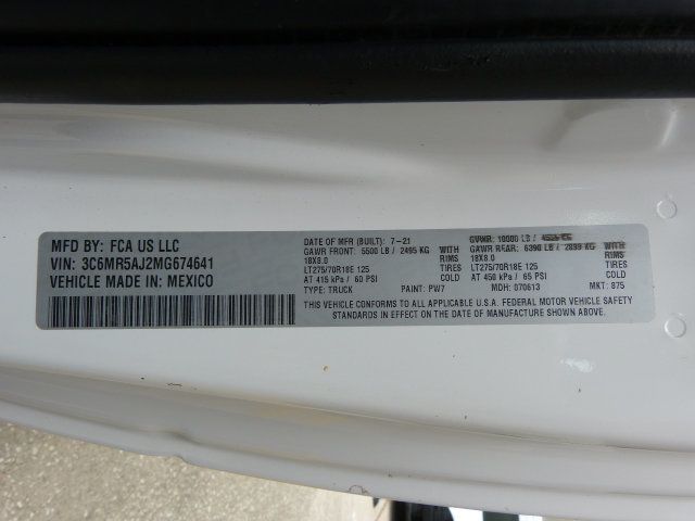 2021 Ram 2500 6.4L V8 GAS (HEMI)*REGULAR CAB*4WD*8FT. "WARNER" SERVICE BODY! - 23020188 - 41