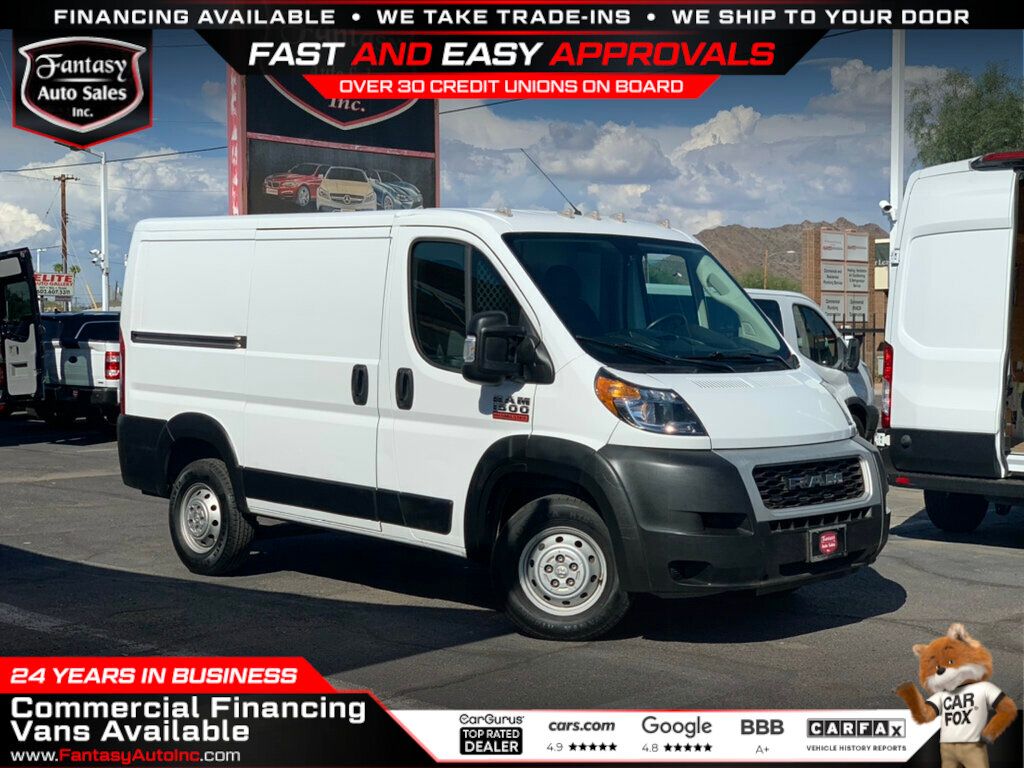 2021 Ram ProMaster Cargo Van 1500 Low Roof 118" WB 1-OWNER - 22911619 - 0