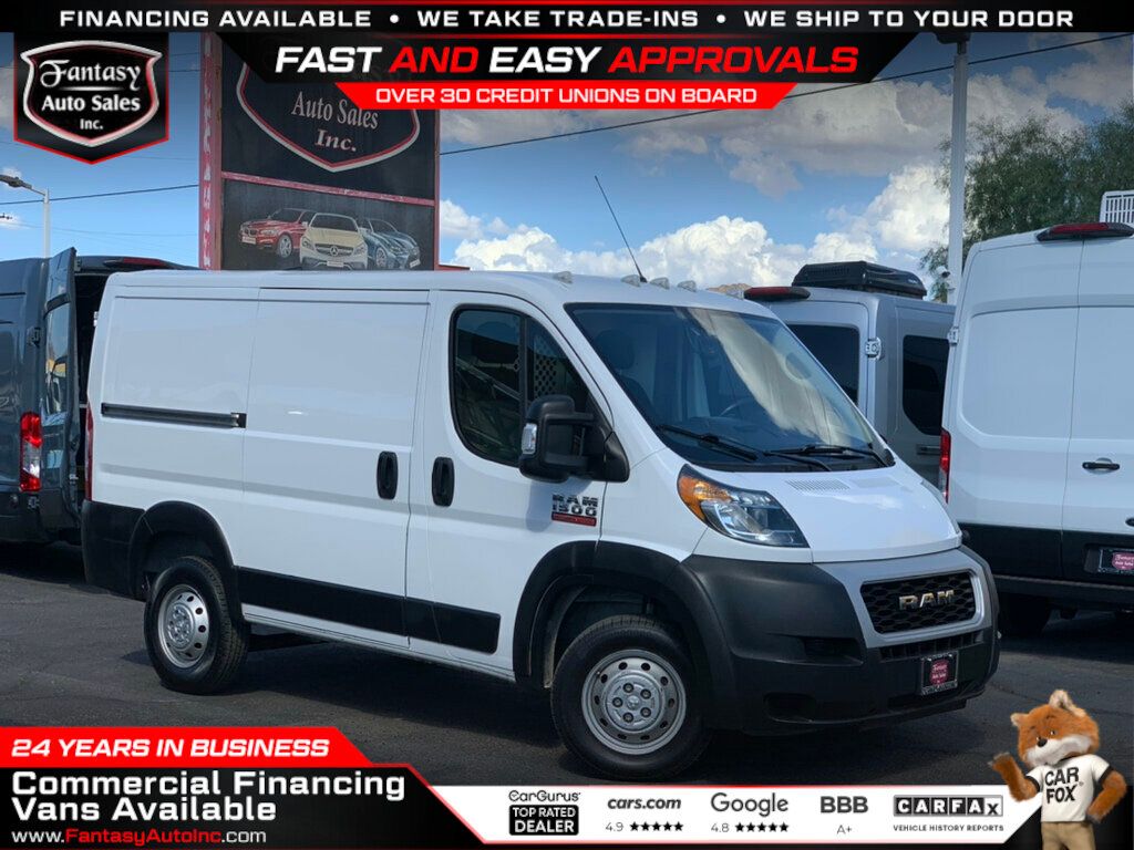 2021 Ram ProMaster Cargo Van 1500 Low Roof 118" WB 1-OWNER - 22915805 - 0