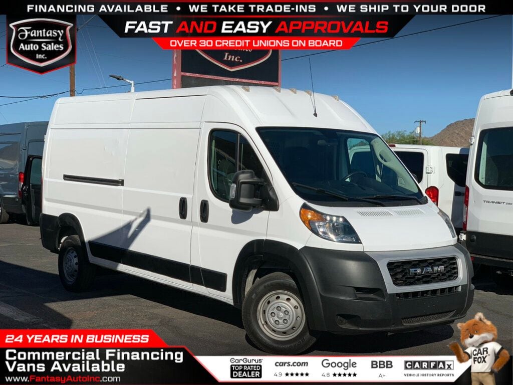 2021 Ram ProMaster Cargo Van 2500 High Roof 159" WB 1-owner - 22657680 - 0