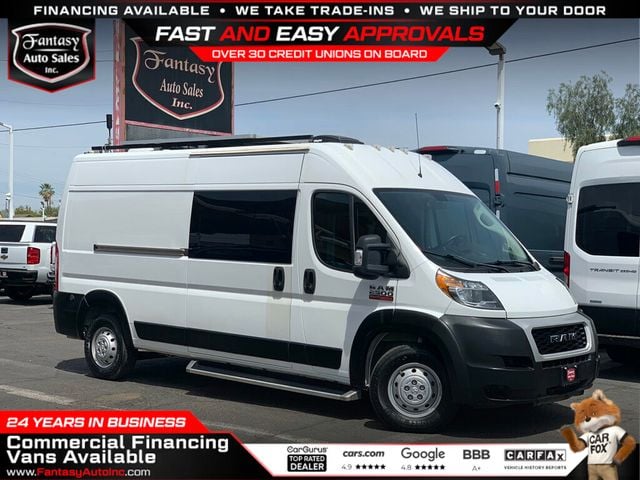 2021 Ram ProMaster Cargo Van 2500 High Roof 159" WB CONVERSION VAN W/Tv toilet and many more! Beach house theme - 23017231 - 0