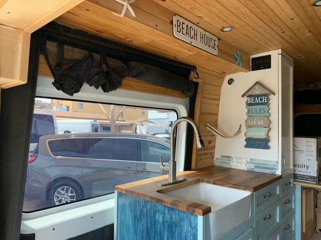 2021 Ram ProMaster Cargo Van 2500 High Roof 159" WB CONVERSION VAN W/Tv toilet and many more! Beach house theme - 23017231 - 8