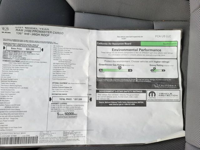 2021 Ram ProMaster Cargo Van 2500 High Roof Van 3D - 22969896 - 26