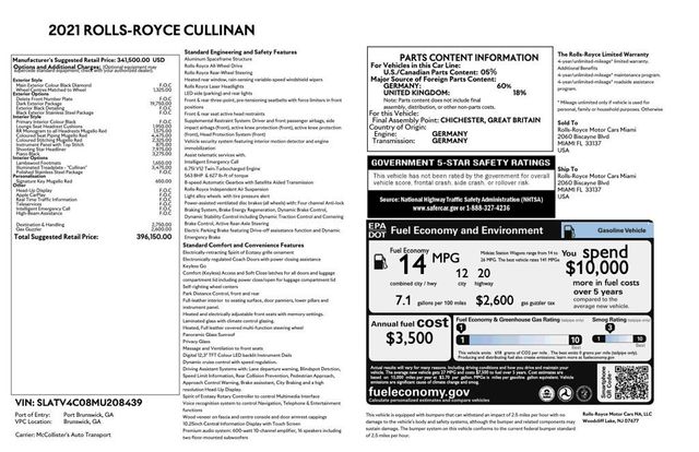 2021 Rolls-Royce Cullinan Sport Utility - 23063609 - 18