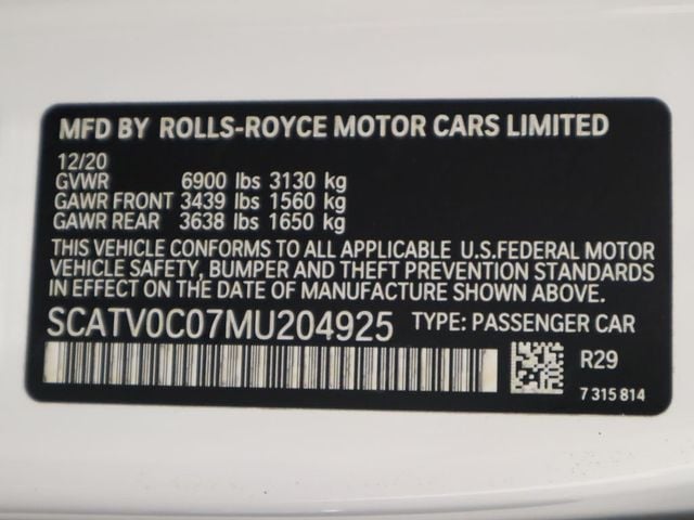 2021 Rolls-Royce Ghost Sedan - 22911224 - 35