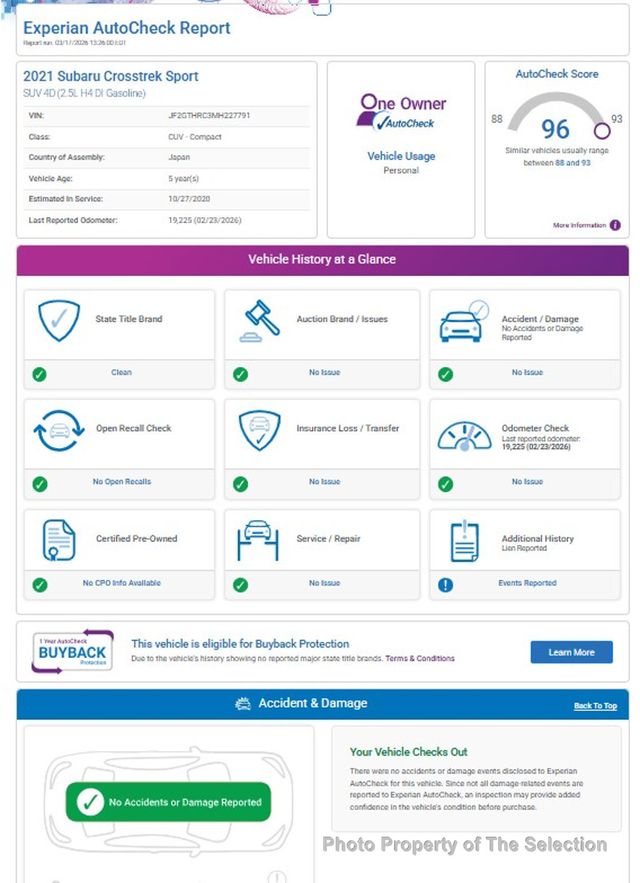 2021 Subaru Crosstrek SPORT W/SUBARU STARLINK 8.0 MUTLIMEDIA SYSTEM - 22999389 - 12