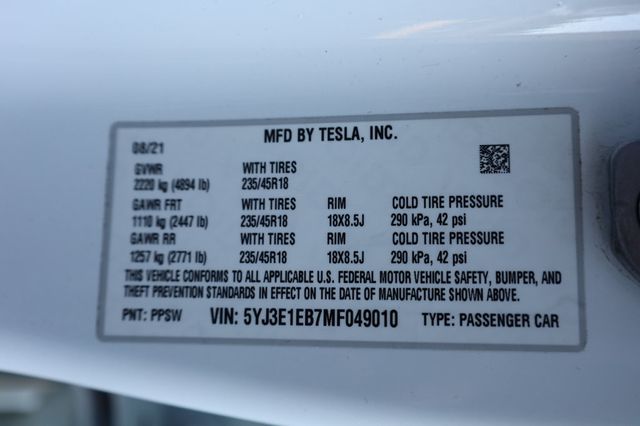 2021 Tesla Model 3 Long Range AWD - 22972615 - 11