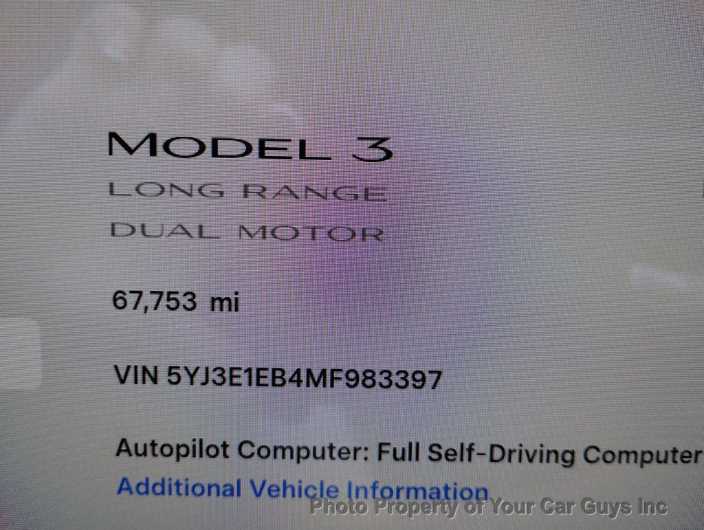 2021 Tesla Model 3 Long Range AWD - 22964467 - 28