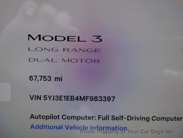 2021 Tesla Model 3 Long Range AWD - 22964467 - 28