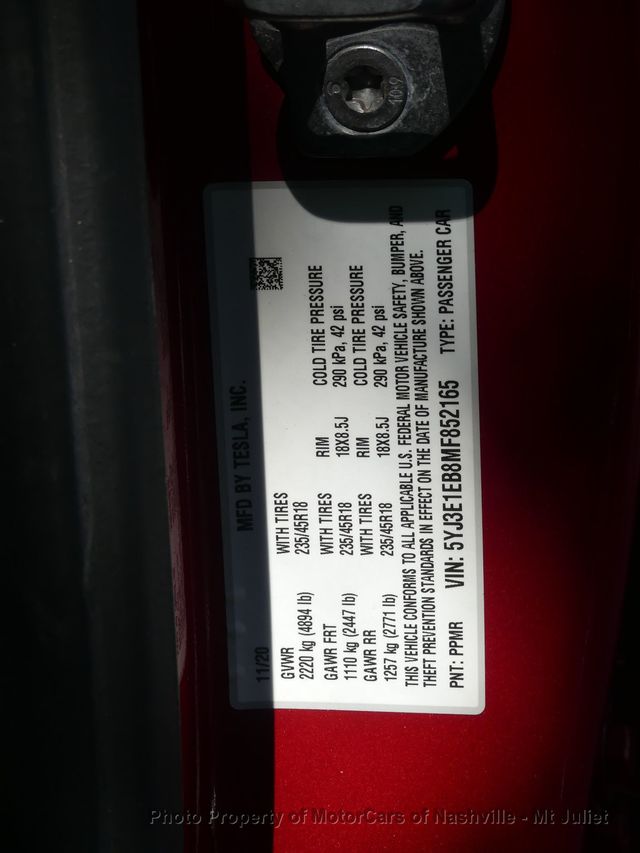 2021 Tesla Model 3 Long Range AWD - 23014354 - 43