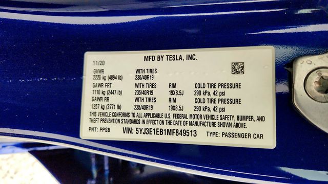 2021 Tesla Model 3 Long Range AWD - 22972354 - 23