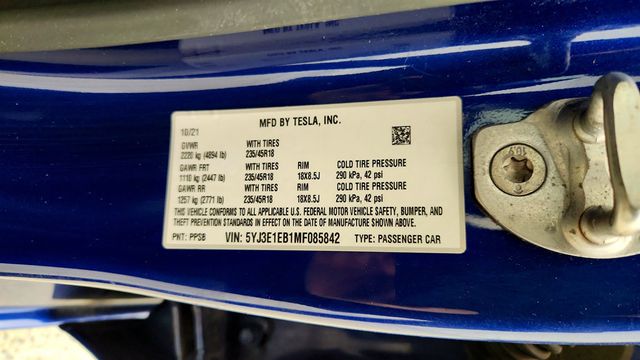 2021 Tesla Model 3 Long Range AWD with Acceleration Boost - 22978849 - 22