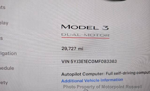 2021 Tesla Model 3 Performance AWD - 22672713 - 2