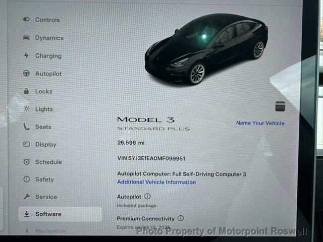 2021 Tesla Model 3 Standard Range Plus RWD - 22741897 - 10