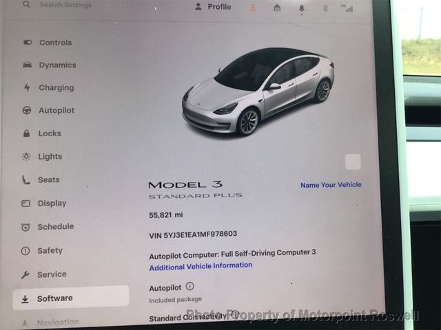 2021 Tesla Model 3 Standard Range Plus RWD - 22978534 - 3