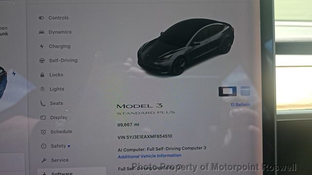 2021 Tesla Model 3 Standard Range Plus RWD - 23059705 - 2