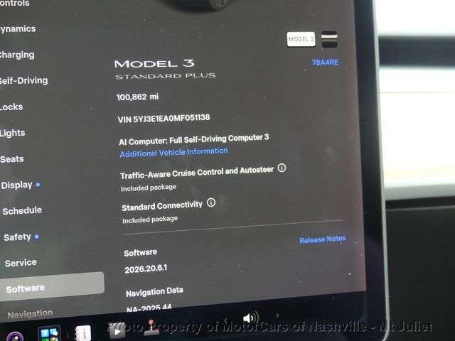2021 Tesla Model 3 Standard Range Plus RWD - 23048474 - 23
