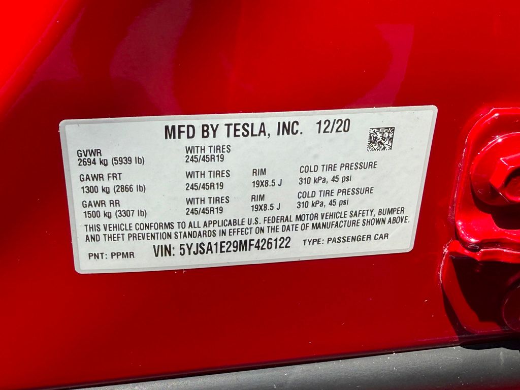 2021 Tesla Model S Long Range Plus AWD photo 32