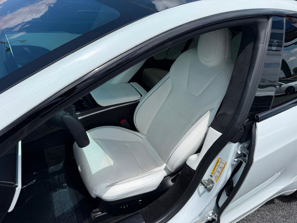 2021 Tesla Model S **MODEL S PLAID**WHITE ON WHITE INTERIOR**21" WHEELS** - 23019869 - 9