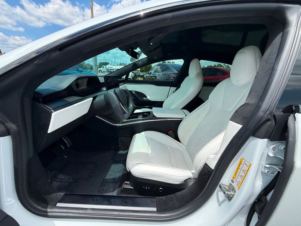 2021 Tesla Model S **MODEL S PLAID**WHITE ON WHITE INTERIOR**21" WHEELS** - 23019869 - 10
