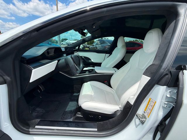 2021 Tesla Model S **MODEL S PLAID**WHITE ON WHITE INTERIOR**21" WHEELS** - 23019869 - 10