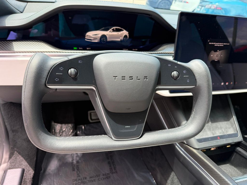 2021 Tesla Model S **MODEL S PLAID**WHITE ON WHITE INTERIOR**21" WHEELS** - 23019869 - 11