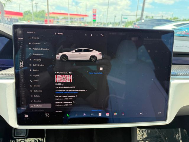 2021 Tesla Model S **MODEL S PLAID**WHITE ON WHITE INTERIOR**21" WHEELS** - 23019869 - 14