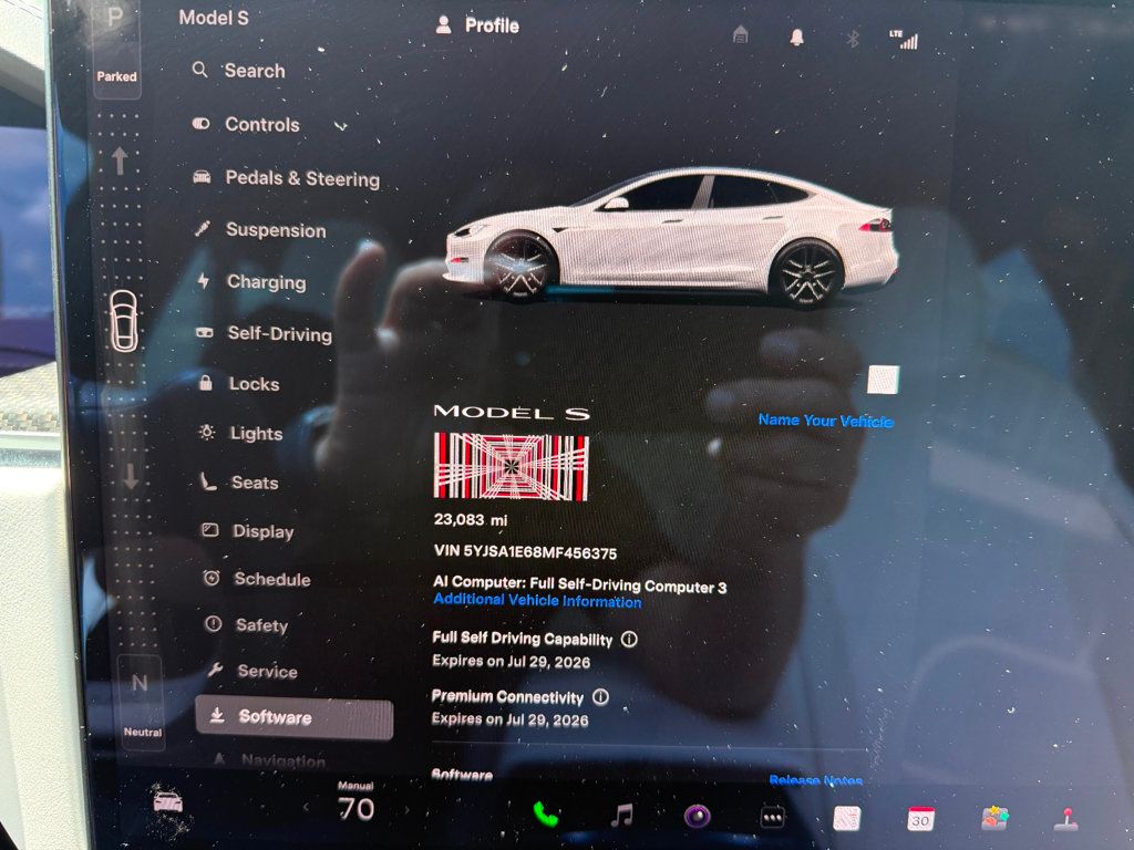 2021 Tesla Model S **MODEL S PLAID**WHITE ON WHITE INTERIOR**21" WHEELS** - 23019869 - 15