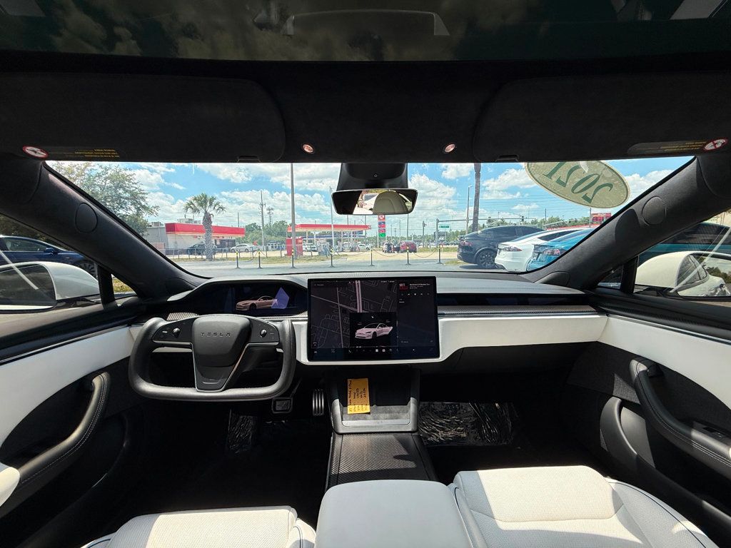 2021 Tesla Model S **MODEL S PLAID**WHITE ON WHITE INTERIOR**21" WHEELS** - 23019869 - 21