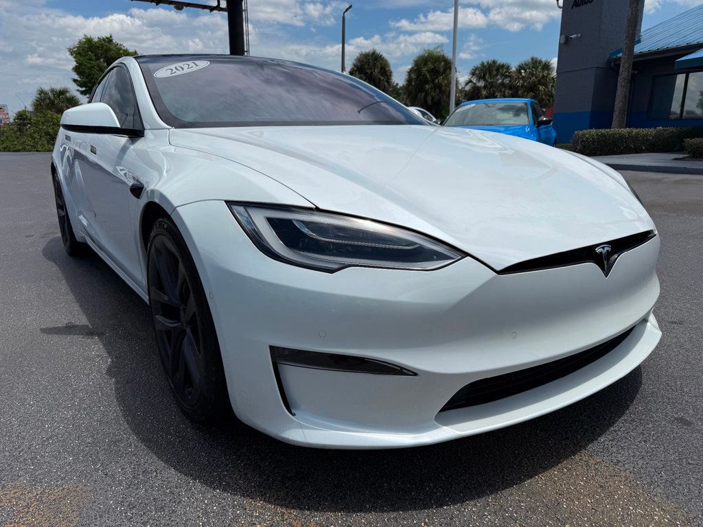 2021 Tesla Model S **MODEL S PLAID**WHITE ON WHITE INTERIOR**21" WHEELS** - 23019869 - 2