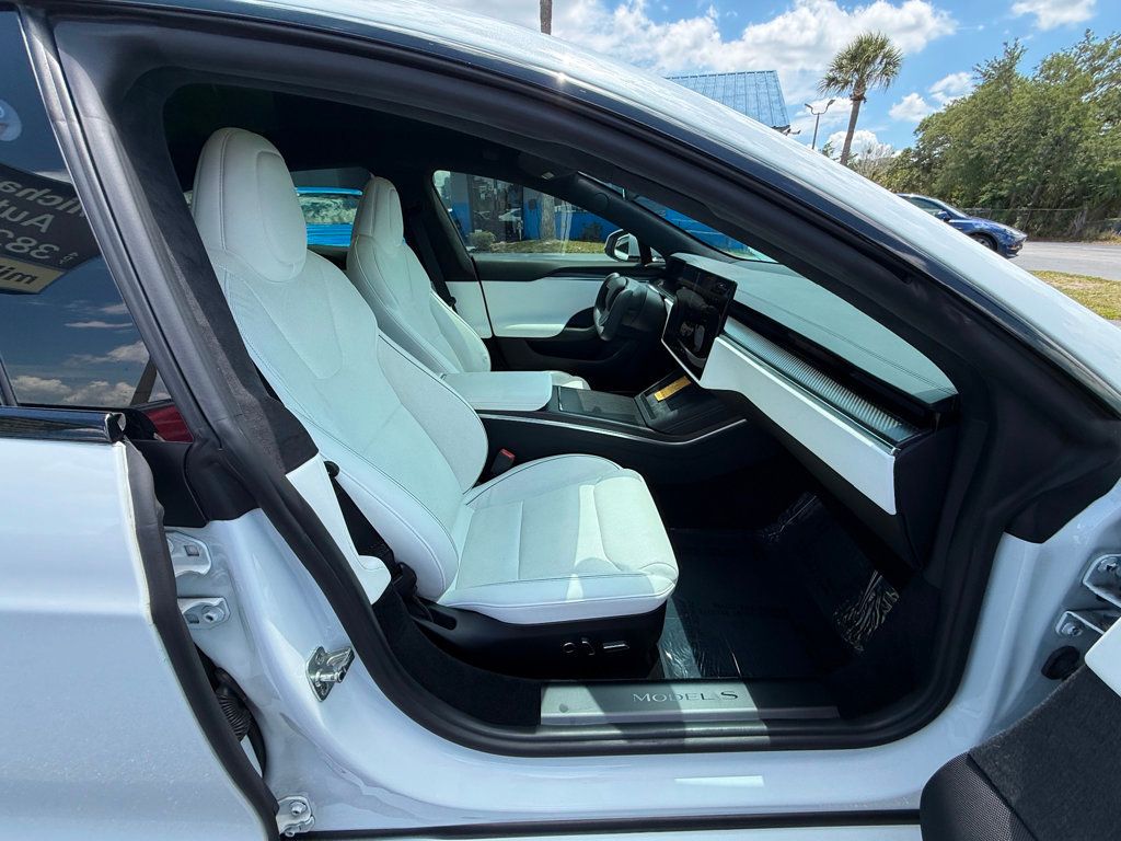 2021 Tesla Model S **MODEL S PLAID**WHITE ON WHITE INTERIOR**21" WHEELS** - 23019869 - 37